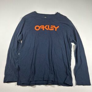 Oakley Vintage Y2K Graphic Logo Pullover Long Sleeve T-Shirt Size XXL (fits XL)
